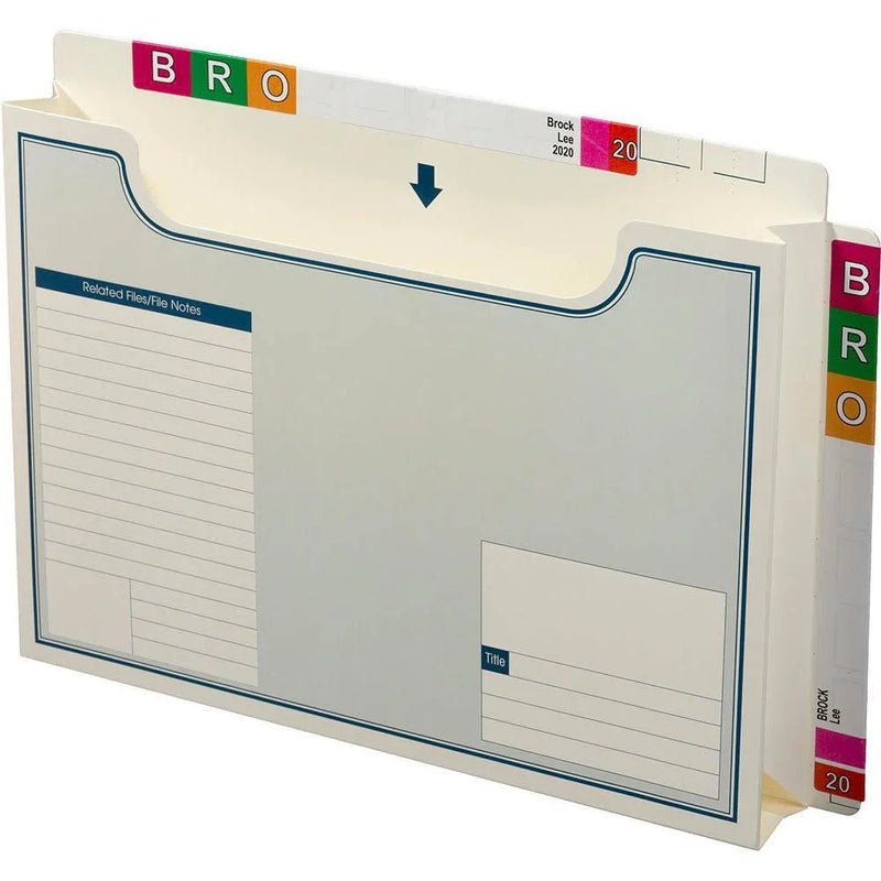 Avery 46716 Lateral Notes Wallet File Twin Tab 355x235mm White Box 20 46716 - SuperOffice