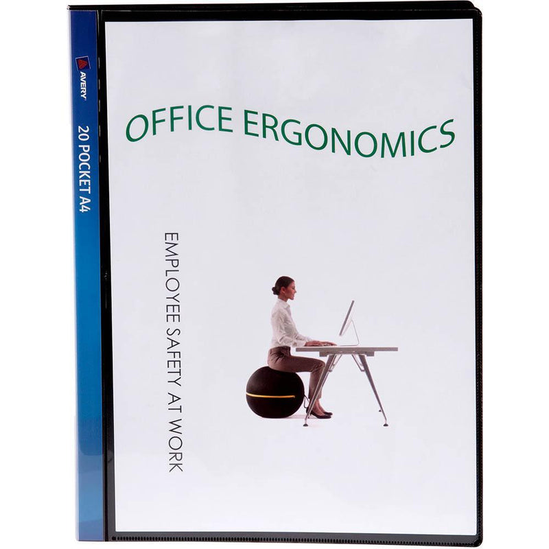 Avery 47931 Display Book Insert Cover 20 Pocket A4 Navy 47931 - SuperOffice