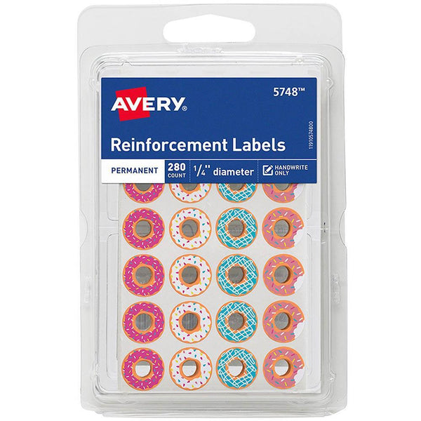 Avery 5748 Reinforcement Rings 9Mm Assorted Donut Designs 5748 - SuperOffice