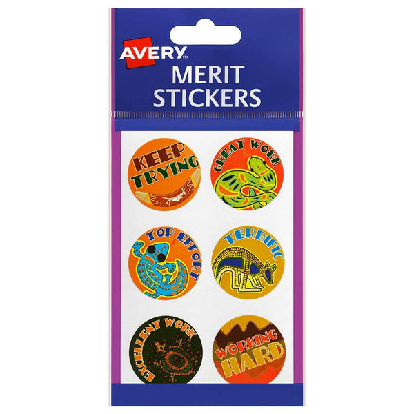 Avery 69605 Merit Stickers Aussie Art Pack 96 69605 - SuperOffice