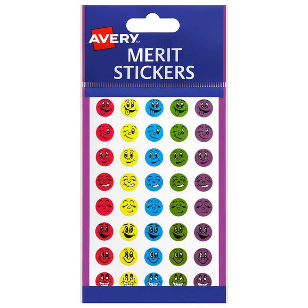 Avery 69618 Merit Stickers Mini Smiley Face 13Mm Assorted Colours Pack 800 69618 - SuperOffice
