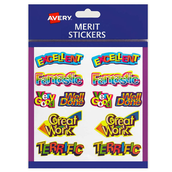 Avery 69624 Merit Stickers Caption Shaped Pack 120 69624 - SuperOffice