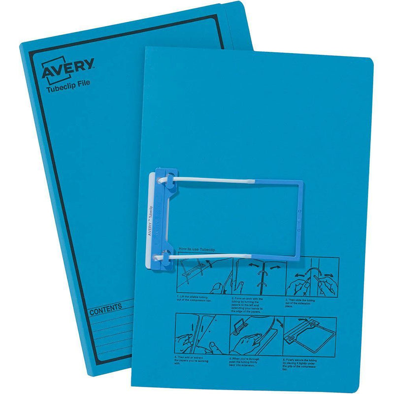 Avery 84422 Tubeclip Files Foolscap Blue Box 20 84422 - SuperOffice