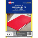 Avery 88312 Manilla Folder With 24 Laser Title Label Foolscap Red Pack 20 88312 - SuperOffice