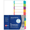 Avery 922004 L7411-10 Customisable Table Of Contents Coloured Divider 1-10 Tab A4 922004 - SuperOffice