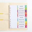 Avery 922004 L7411-10 Customisable Table Of Contents Coloured Dividers 1-10 Tab A4 10 Pack 922004 (10 Pack) - SuperOffice