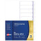 Avery 930161 L7455-10 Divider Unpunched Print & Apply 1-10 Tab A4 White 930161 - SuperOffice