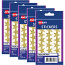 Avery 932353 Merit Star Stickers 21mm Gold Pack 36 Stars 5 Pack 932353 (5 Pack) - SuperOffice