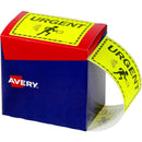 Avery 932616 Message Label Urgent 75 X 99.6Mm Fluoro Yellow Pack 750 932616 - SuperOffice