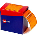 Avery 932621 Message Label Quarantine 75x74.2mm Fluoro Orange Pack 1000 932621 - SuperOffice