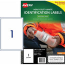 Avery 936067 J4776 Heavy Duty Inkjet Labels 1Up White Pack 10 936067 - SuperOffice