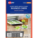 Avery 936229 C32028 Business Card Template Gloss 85 X 54Mm White Pack 80 936229 - SuperOffice