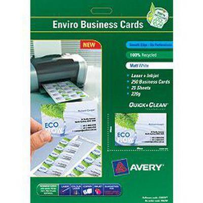 Avery 936240 C32075 Business Card Recycled Laser And Inkjet 85 X 54Mm White Pack 250 936240 - SuperOffice