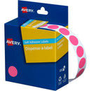 Avery 937241 Round Label Dispenser 14Mm Pink Box 1050 937241 - SuperOffice