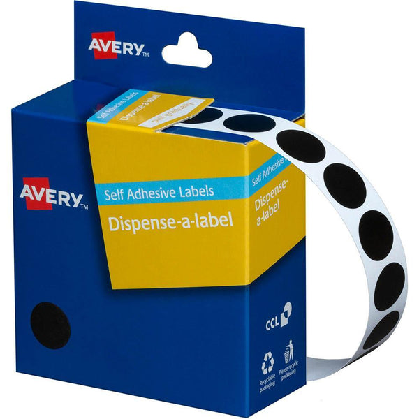Avery 937242 Round Label Dispenser 14Mm Black Box 1050 937242 - SuperOffice