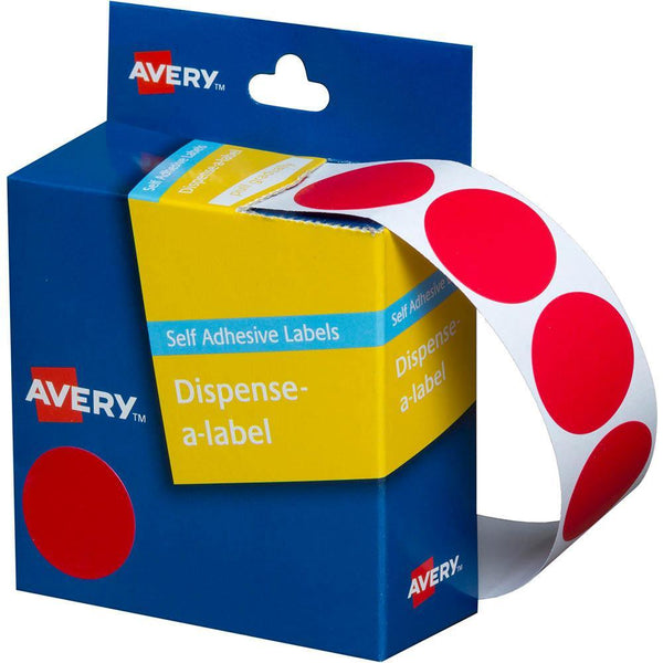 Avery 937243 Round Label Dispenser 24Mm Red Box 500 937243 - SuperOffice