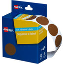Avery 937245 Round Label Dispenser 24Mm Brown Box 500 937245 - SuperOffice