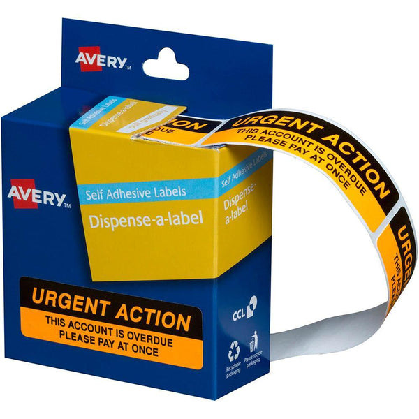 Avery 937259 Message Labels Urgent Action 19 X 64Mm Box 125 937259 - SuperOffice