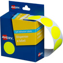 Avery 937295 Round Label Dispenser 24Mm Fluoro Yellow Box 350 937295 - SuperOffice
