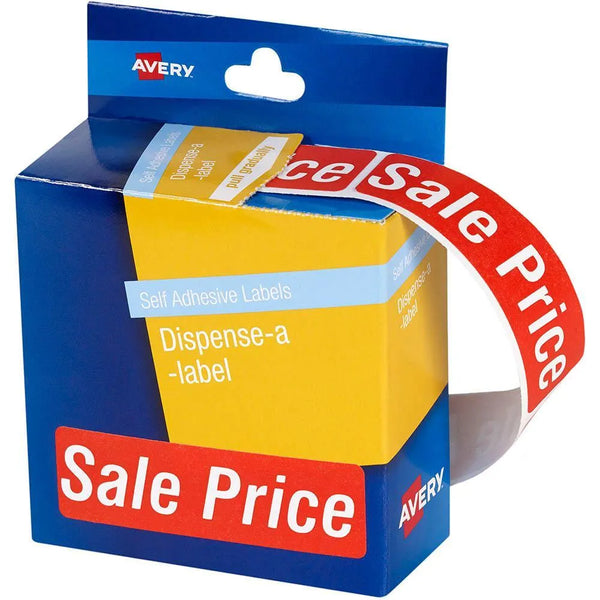 Avery 937318 Message Labels Sale Price 64x19mm Red Pack 250 937318 - SuperOffice