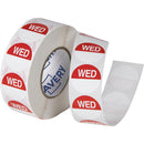 Avery 937331 Removable Day Label Wednesday 24Mm Red/White Box 1000 937331 - SuperOffice