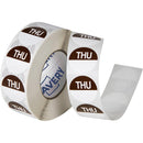 Avery 937332 Removable Day Label Thursday 24Mm Brown/White Box 1000 937332 - SuperOffice
