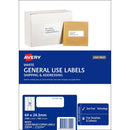 Avery 938200 L7157 General Use Laser Inkjet Copier Label 33Up White Pack 100 938200 - SuperOffice