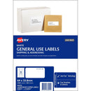 Avery 938201 L7159 General Use Laser Inkjet Copier Label 24Up White Pack 100 938201 - SuperOffice