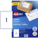 Avery 959009 L7167 Trueblock Shipping Labels Laser 1/Page White Pack 100 Sheets 959009 - SuperOffice
