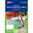 Avery 959023 L7671 Video Face Labels 12/Page Laser White Pack 300 959023 - SuperOffice