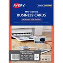 Avery 959026 L7415 Printable Business Cards Microperforated Matte 10/Page 100 Sheets 959026 - SuperOffice