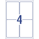 Avery 959030 L7169 Laser Labels Parcel 4Up White Pack 100 959030 - SuperOffice