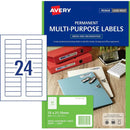Avery 959032 L7665 Mini Data Label Laser White 24/Page Pack 600 959032 - SuperOffice