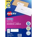Avery 959060 L7157 Quick Peel Address Label With Sure Feed Laser 33Up White Pack 100 959060 - SuperOffice