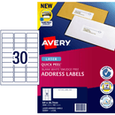 Avery 959062 L7158 Address Labels Sure Feed Laser 30/Page White Pack 100 Sheets 959062 - SuperOffice