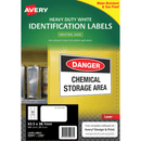 Avery 959064 L7060 Heavy Duty Laser Labels White 21/Page Pack 25 Sheets 959064 - SuperOffice
