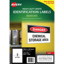 Avery 959068 L7068 Heavy Duty Laser Labels 2Up White Pack 25 959068 - SuperOffice