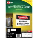 Avery 959070 L4778 Heavy Duty Laser Labels 48Up White Pack 25 959070 - SuperOffice