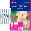 Avery 959071 Address Labels Laser 65UP/Sheet White Pack 100 959071 - SuperOffice