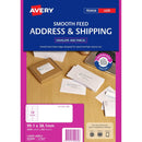 Avery 959089 L7163 Address Label Smooth Feed Laser 14Up White Pack 250 959089 - SuperOffice