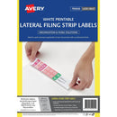 Avery 959095 L7174 Lateral Filing Strip Laser Labels 4UP Box 100 959095 - SuperOffice