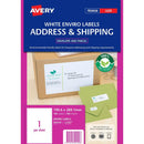 Avery 959120 L7167Ev Enviro Laser Label Large Size 1Up White Pack 100 959120 - SuperOffice