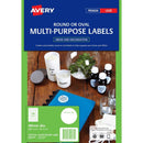 Avery 959164 L6112C Multi-Purpose Labels 40Mm Round Clear Pack 240 959164 - SuperOffice