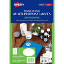 Avery 959165 L6024C Multi-Purpose Labels Oval Clear Pack 18 959165 - SuperOffice