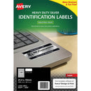 Avery 959200 L6008 Durable Metallic Heavy Duty Labels 189/Page Silver Pack 20 Sheets 959200 - SuperOffice