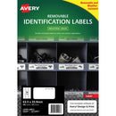 Avery 959207 Removable Heavy-Duty Labels 63.5 X 33.9Mm White Pack 20 959207 - SuperOffice