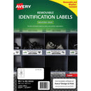 Avery 959208 Removable Heavy-Duty Labels 99.1x42.3mm 12/Sheet White Pack 20 959208 - SuperOffice