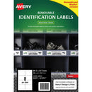Avery 959209 Removable Heavy-Duty Labels 99.1 X 67.7Mm White Pack 20 959209 - SuperOffice