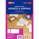 Avery 959329 L7159 Address Label Smooth Feed Laser 24Up White Pack 100 959329 - SuperOffice