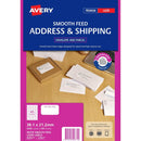 Avery 959371 L7651 Laser Label Smooth Feed White Pack 100 959371 - SuperOffice